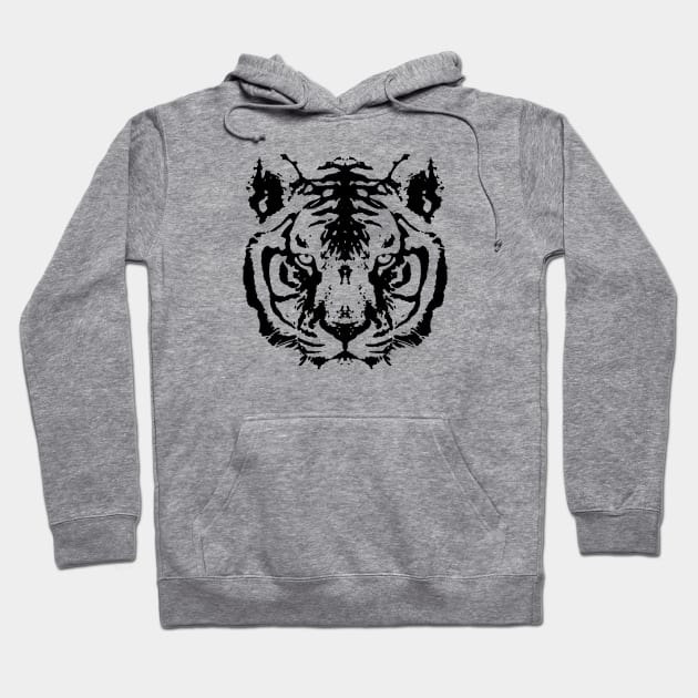 Regular White Tiger Hoodie by nickbeta